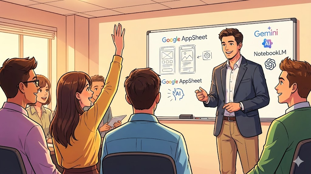 生成AI企業研修で「他の社員にも受けてほしい」と言われた時、私が「皆さんが教えてください」と返す理由。