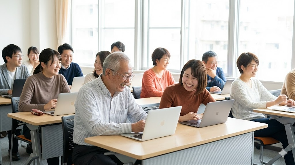 生成AI時代に「年齢で区切る講義」が時代遅れな理由。70代も熱中する小規模ワークショップの現場から