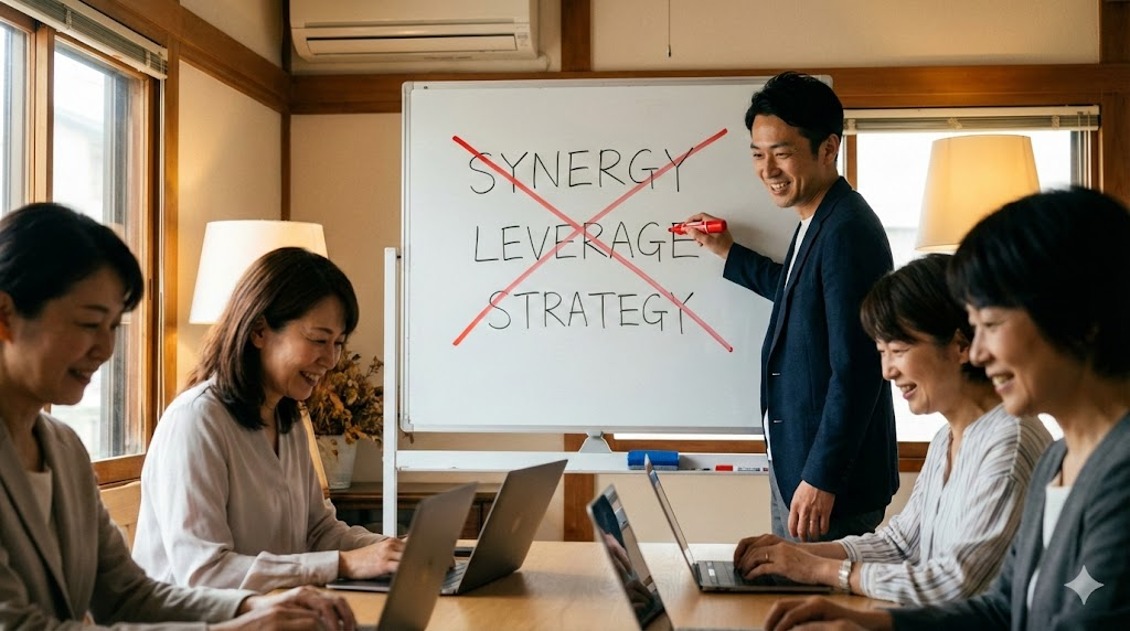 生成AI研修で「レバレッジ」「アジャイル」は禁止用語です。初心者をパニックにさせる横文字マウントの罪と罰